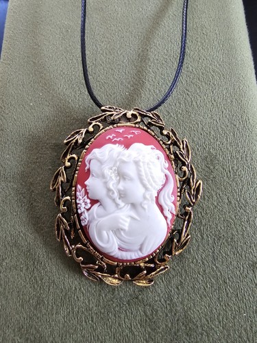 Vintage cameo pendant brooch - vintage, pendant/brooch