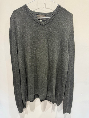 Men charcoal v neck - charcoal, v-neck