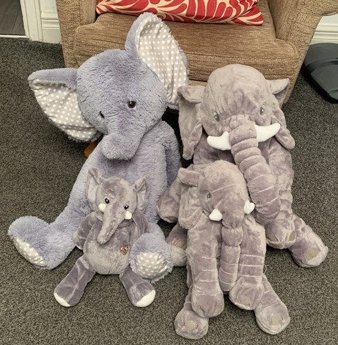 Plush elephants stuffed - 4,