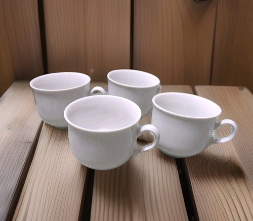 Set plain white mugs - 4x,