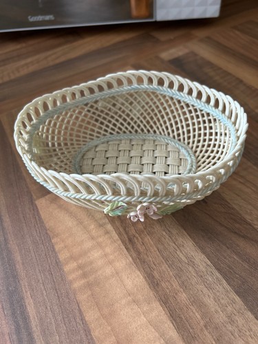 Belleek lattice basket fine - belleek,