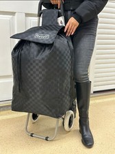 Xtra Large Shopping Trolley 62L LightWeight Strong Folding Cart Shopper 2 Wheels