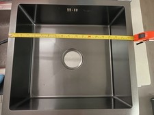 Black Single Bowl Square