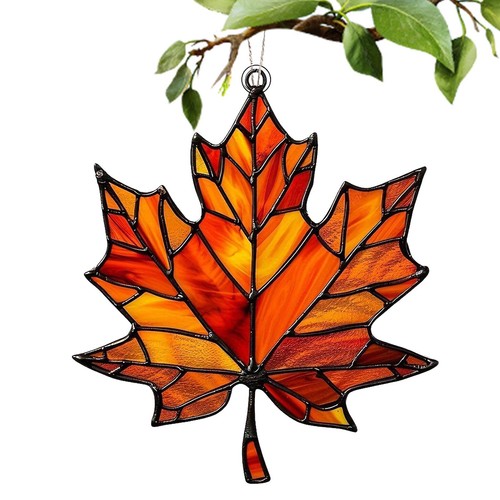 Autumn maple leaf acrylic - maple,