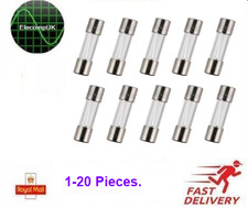 5mm x 20mm Fast Blow Glass Fuses. 0.5A- 20A. 250V. 1-20 Pcs.