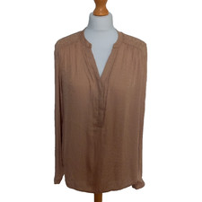Promod Beige Satin Long Sleeve
