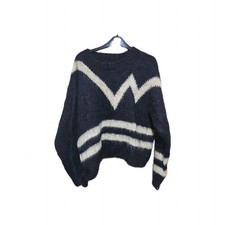 Unisex Vintage Black Mohair