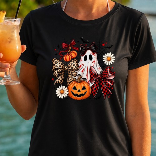 Ghost pumpkin bows womens - ghost,