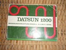 Datsun 1200 Owners Manual