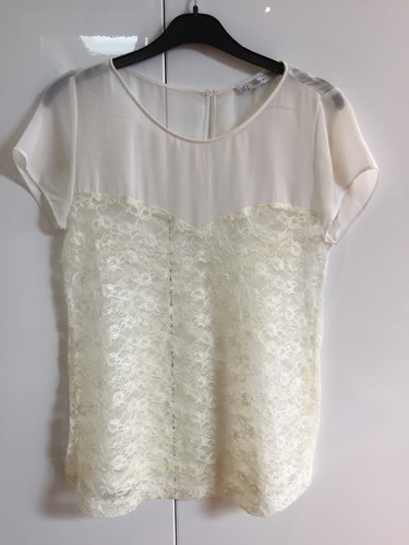 New zara cream lace - new,