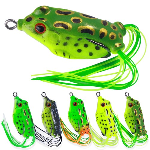 5pcs set large frog topwater - large,