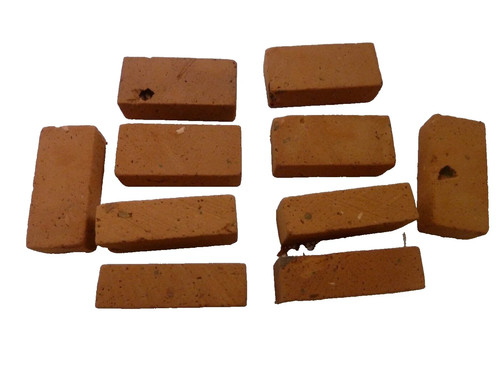 Dolls house red bricks large - red,