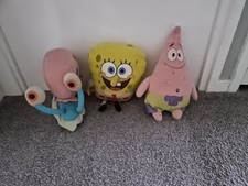Spongebob Gary and Patrick Plush Toys