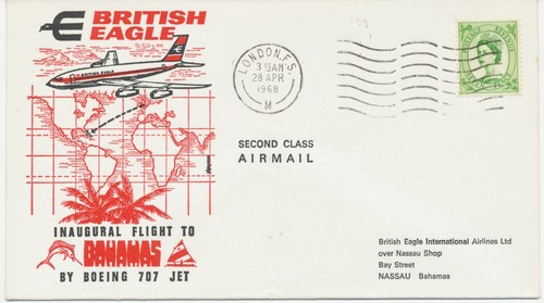 1968 rare first - gb, flight