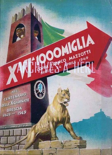 1949 mille miglia automobile - mille,