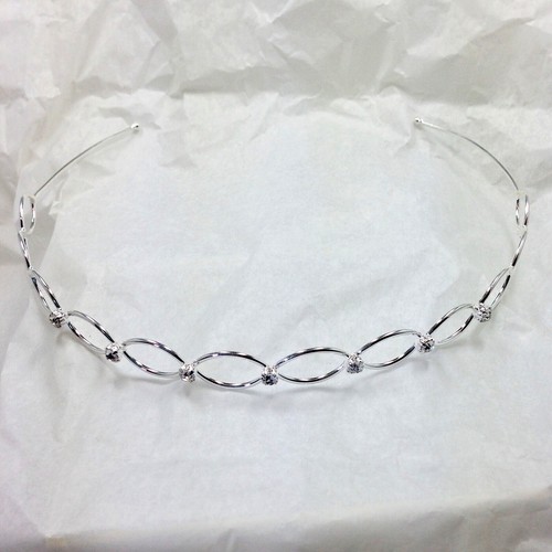 Silver diamonte headband - silver,