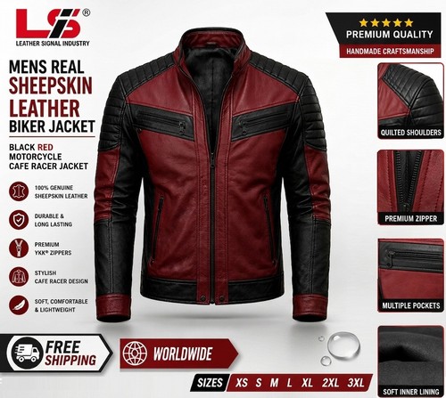 Men real sheepskin leather - men’s,