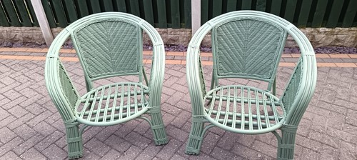 Cane chairs with large - 2, 4