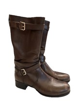 Prada Brown Leather Riding