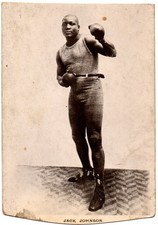 Boxing Postcard - Jack Johnson, Beagles Boxers Series.