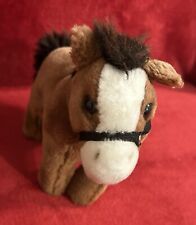 LIVING NATURE HORSE WITH BRIDLE PLUSH  SOFT CUDDLY TOY TEDDY PONY FARM