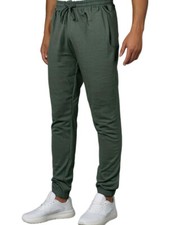 Mens Joggers Boohoo Man XL RRP £30 Fitted Light Green Pockets