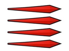 4x RED Door Boot Guard