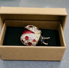 Vintage Rhinestone Ladybug