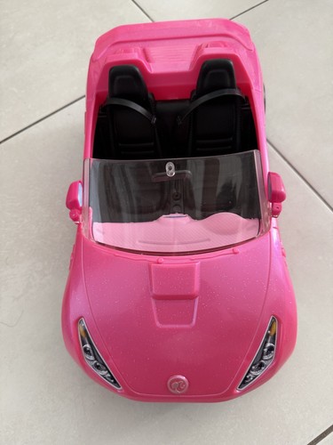 Pink barbie convertible - convertible, car
