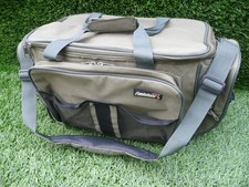 FOOLS GOLD FISHING TACKLE BAG / PADDED HOLDALL - OLIVE GREEN - USED CARP FISHING