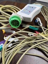 Fukuda 12 Pin to 10 Lead Connector Fixed ECG Cable - Snap