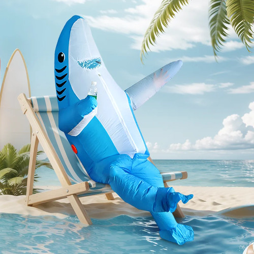 Inflatable shark costume kids - inflatable,