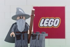 Gandalf the Grey (Hat , Robe)- LEGO LOTR Minifigure - lor125 - 10316