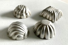 Aluminium Jelly Moulds - Vintage - Set of 4 Party Shapes each approx 7cm across