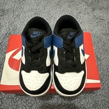 Toddler Nike Dunk Low Summit White Industrial Blue Size 4.5 UK Trainers
