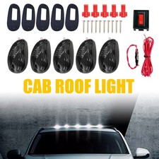 5x Smoked White Cab Truck Roof Marker Top Running Light for Ford F150 F250 F350