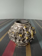 Sphere Candle Holder for Taper/Votive Candles Silver & Gold Tones