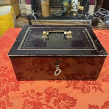 Vintage Metal Cash Box With