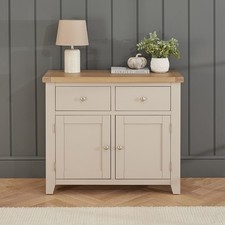 Cheshire Dove Grey Medium 2 Drawer 2 Door Sideboard-SLIGHT SECONDS-GR36-F281