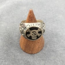 Stussy Silver College Ring US