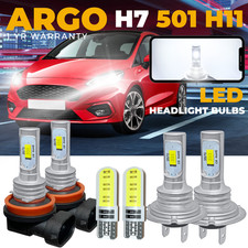 For Ford Fiesta MK7 Led Headlight Xenon Bright White Fog Side Light Bulbs 08-17