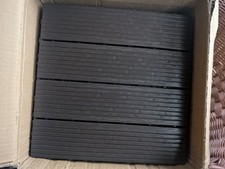  10x Garden Patio Interlocking Composite Decking Floor Tiles 295mmx 295mm NEW