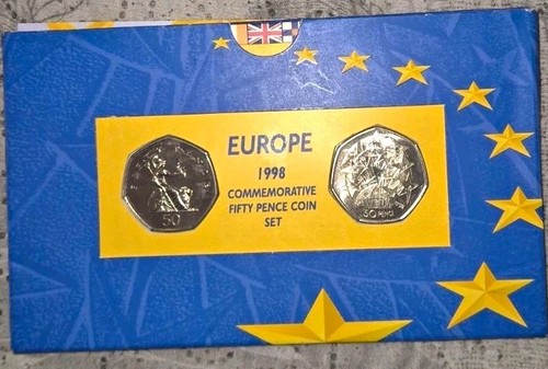 Commemorative 1998 50p set - commemorative,