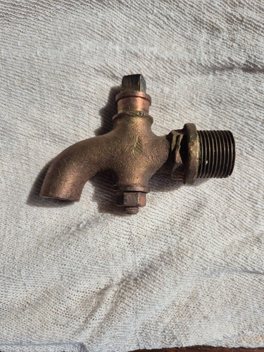 Vintage brass beer barrel tap - brass,