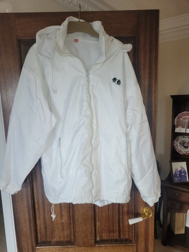 White showerproof bowls jacket - showerproof,