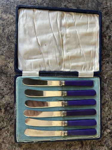 Set six vintage butter - of,