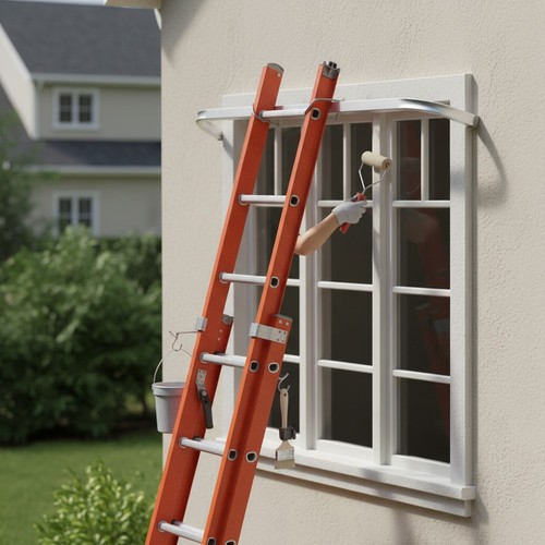 Sturdy aluminum ladder - sturdy,