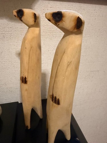Meerkat sculpture figurine - figurine, set