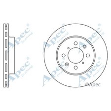 2x Brake Discs Vented For