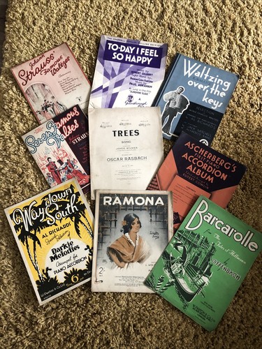 Sheet music bundle - bundle, vintage